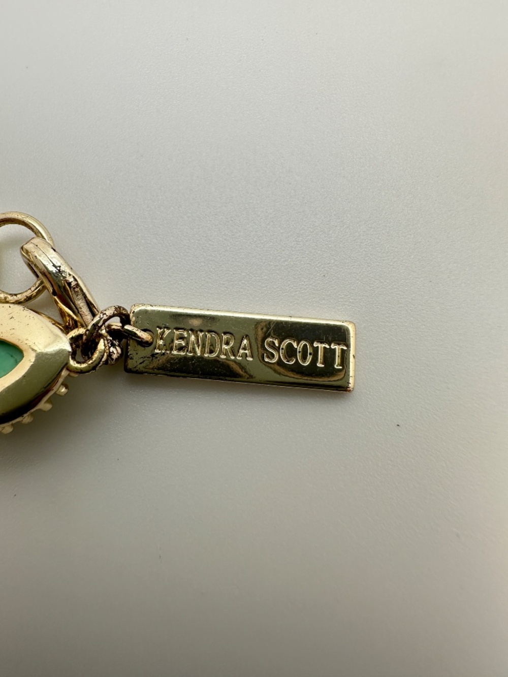 Kendra Scott Jana Gold Link Bracelet in Teal Magnesite - Picture 8 of 10